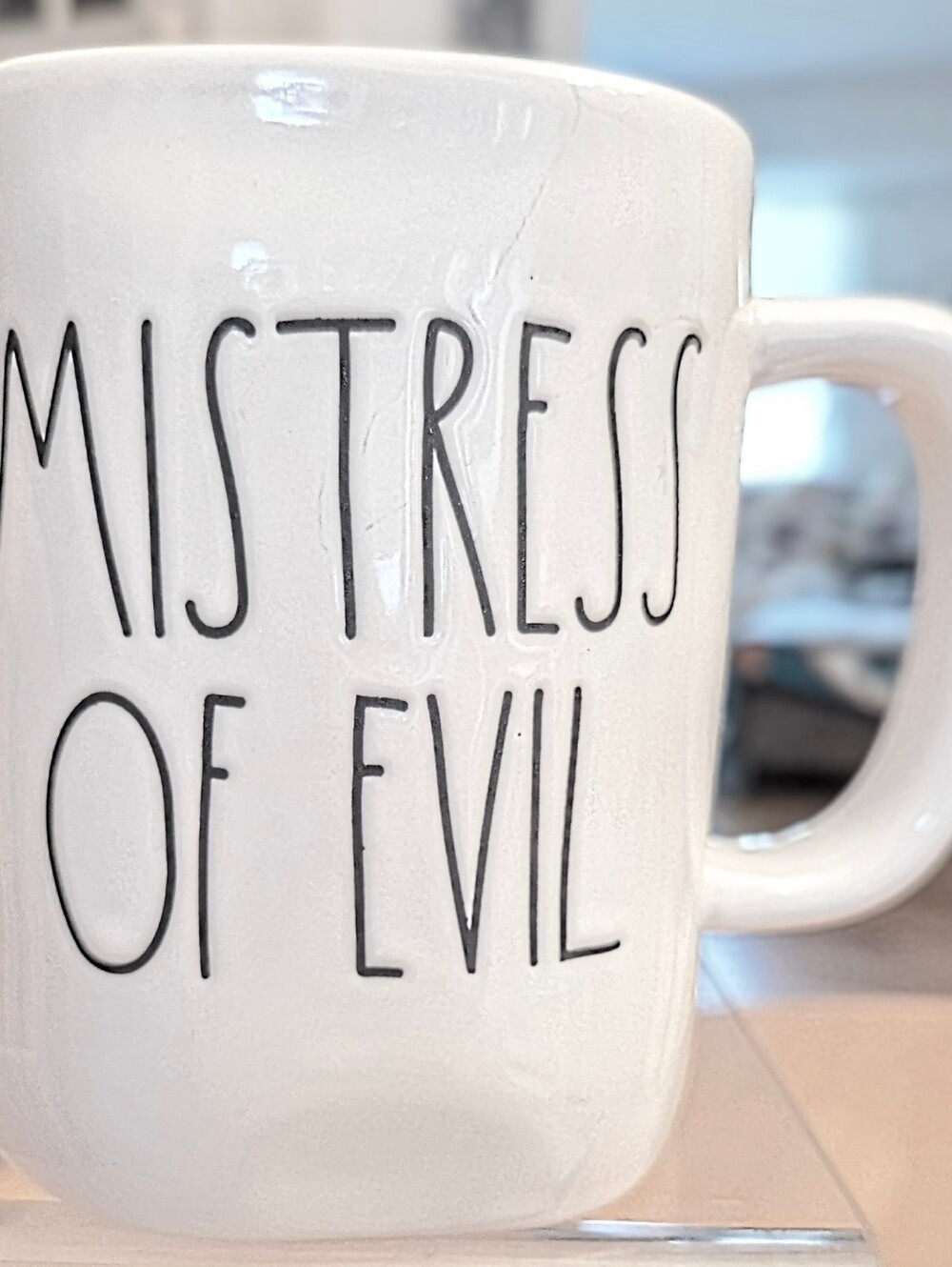 Disney MISTRESS OF EVIL Queen Maleficent Rae Dunn Coffee Tea Cup Mug Halloween